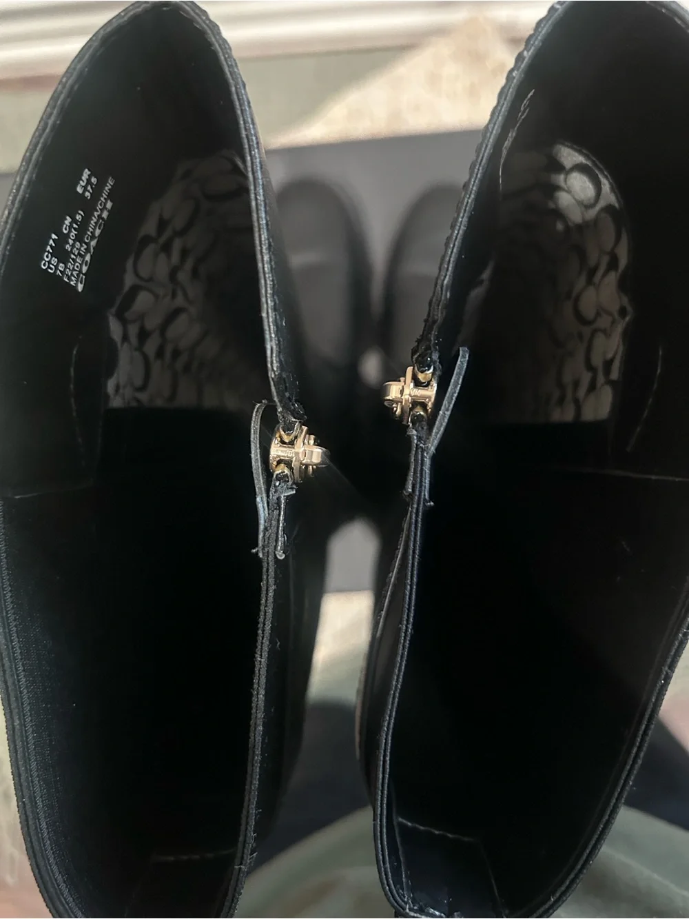 Coach tall black